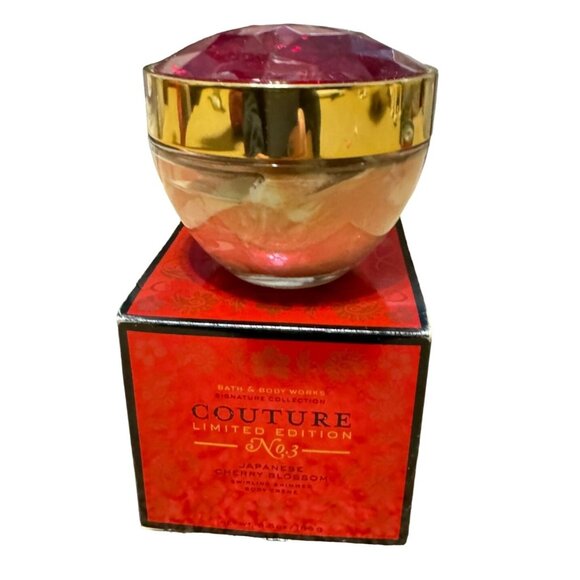 Bath and Body Works Ltd Ed Japanese Cherry Blossom Shimmer Body Creme No 3 6.5oz - Picture 1 of 5